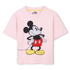 Katoenen T-shirt Mickey, ROZE, hi-res