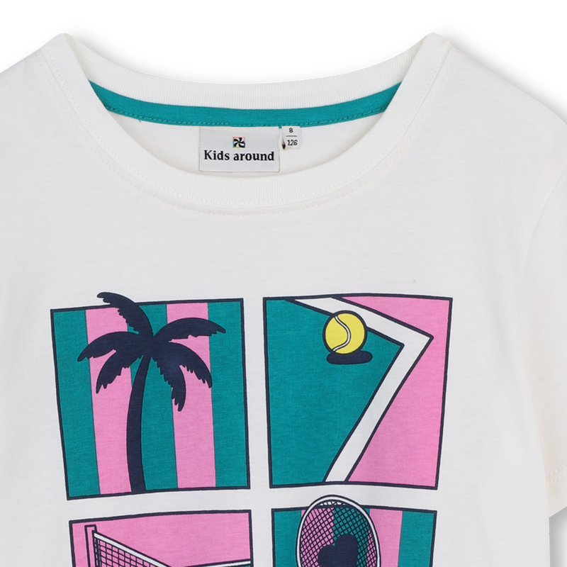 T-SHIRT MET KORTE MOUWEN KIDS AROUND 
                        GIRL