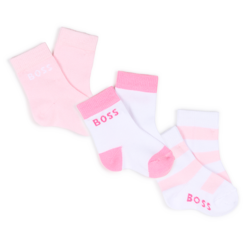 LOT DE 3 PAIRES DE CHAUSSETTES BOSS 
                        FILLE