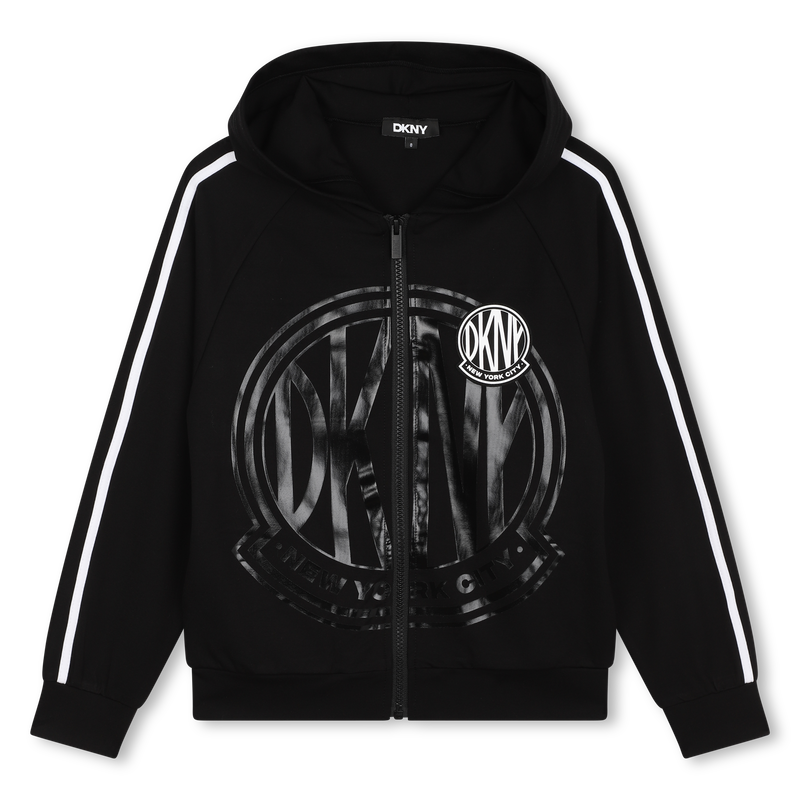 Cardigan zipp&eacute; &agrave; capuche DKNY 
                        UNISEXE