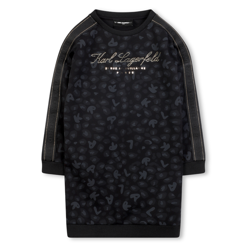 Jurk met lange mouwen KARL LAGERFELD KIDS 
                        GIRL