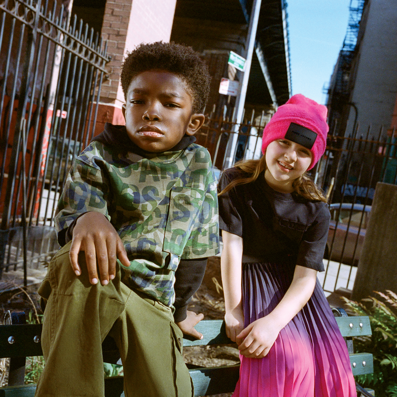 Lange rok van cr&ecirc;pe MARC JACOBS 
                        GIRL