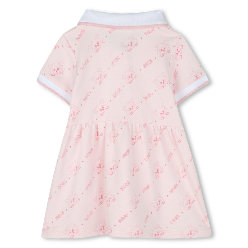 Robe imprim&eacute;e &agrave; col polo BOSS 
                        FILLE