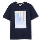 T-shirt met korte mouwen, MARINE, hi-res