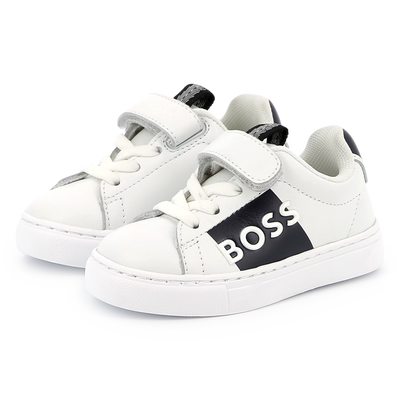 Leren sneakers in twee kleuren BOSS BOY