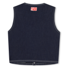 Veste en jean sans manches KENZO KIDS 
                    FILLE