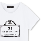 T-SHIRT KORTE MOUWEN KARL LAGERFELD KIDS 
                    GIRL