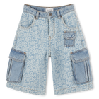 Bermuda multipoche en jean MARC JACOBS 
                    GARCON