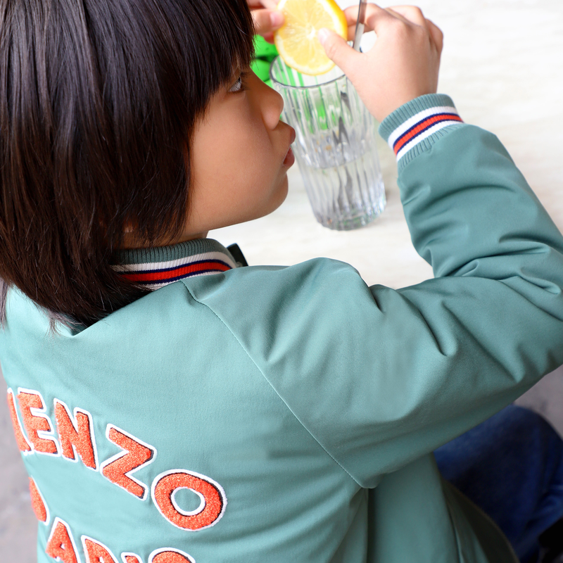 Blouson zipp&eacute; &agrave; manches raglan KENZO KIDS 
                        UNISEXE