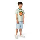 Bermuda &agrave; broderie KENZO KIDS 
                    GARCON