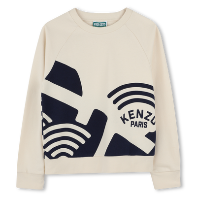 Sweat-shirt molletonn&eacute; coton KENZO KIDS GARCON