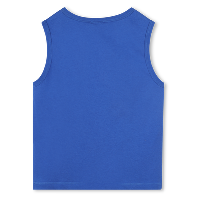 Katoenen tanktop met logo KENZO KIDS BOY