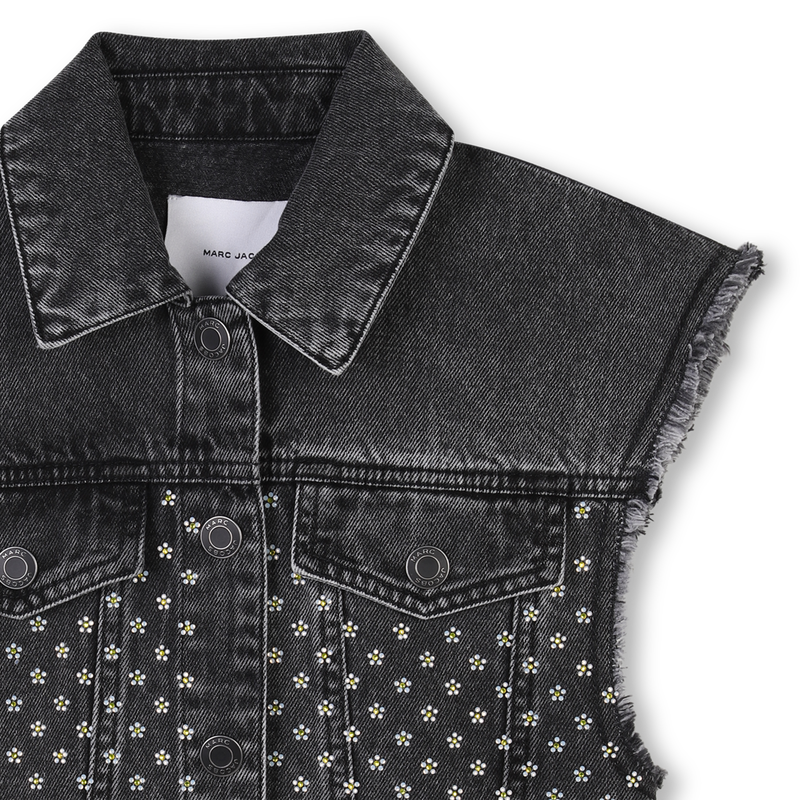 Veste sans manche en jean MARC JACOBS 
                        FILLE