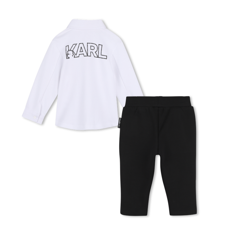 Overhemd en broek set KARL LAGERFELD KIDS 
                        JONGEN
