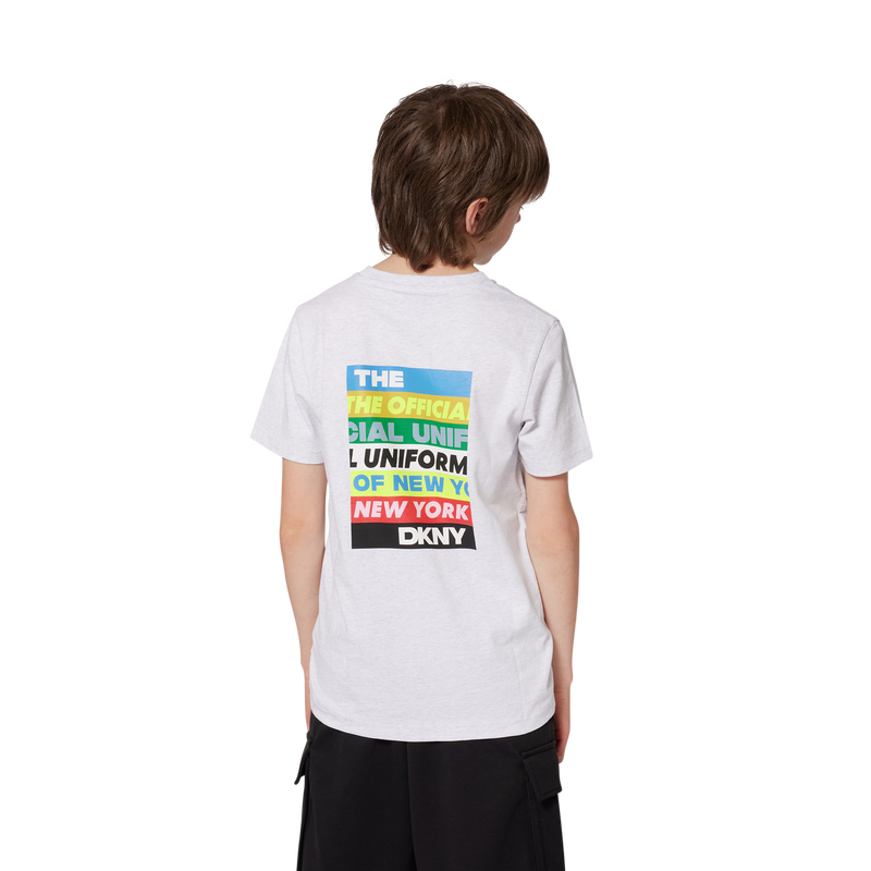 Katoenen T-shirt korte mouwen DKNY 
                        BOY