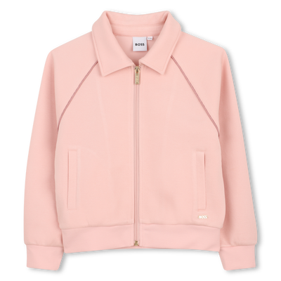 SWEAT ZIPP&Eacute; &Agrave; CAPUCHE BOSS FILLE