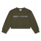 Sweat-shirt court en molleton MARC JACOBS 
                    FILLE
