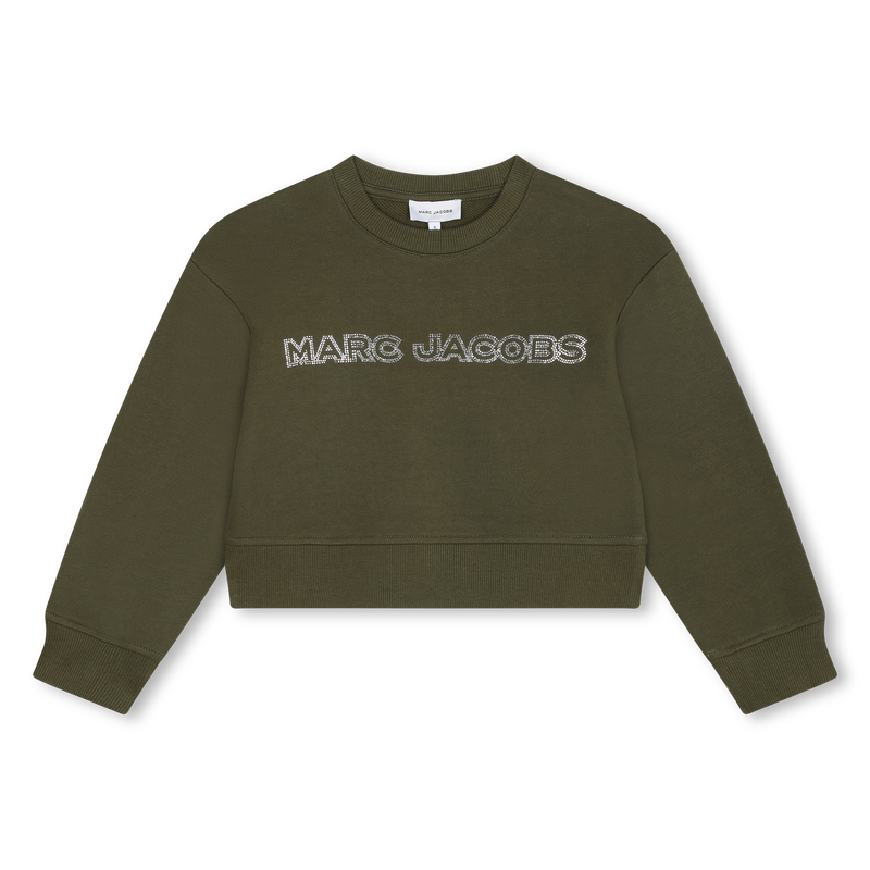 Sweat-shirt court en molleton MARC JACOBS 
                        FILLE
