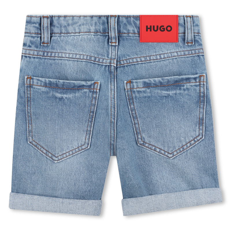 Denim bermuda met 5 zakken HUGO 
                        BOY