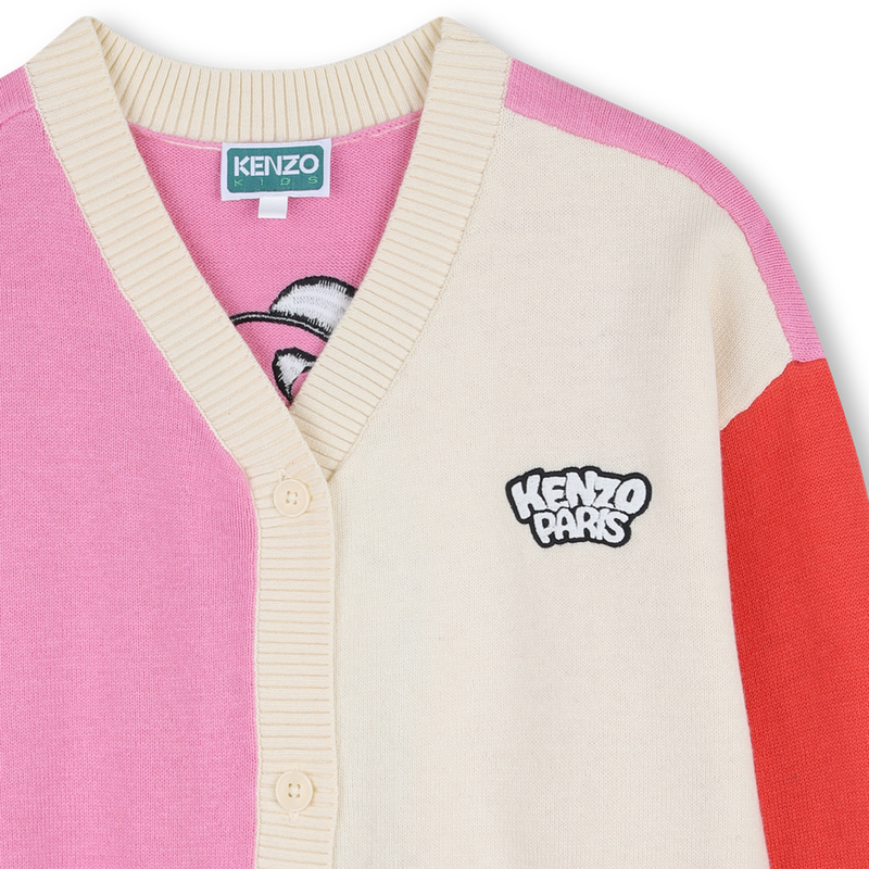 GEBREID VEST MET V-HALS KENZO KIDS 
                        GIRL