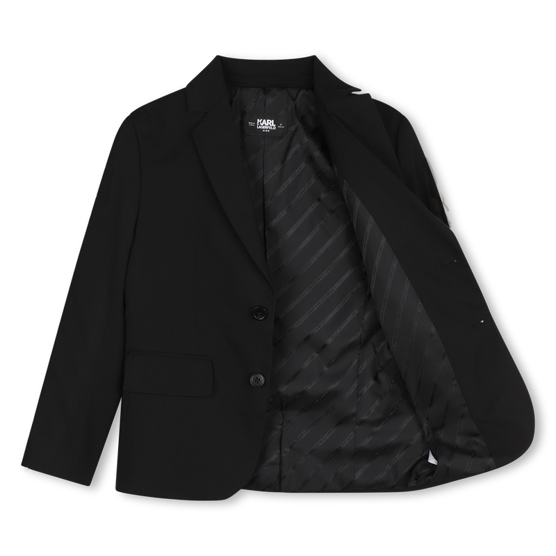 Feestelijke blazer met strepen KARL LAGERFELD KIDS 
                        BOY