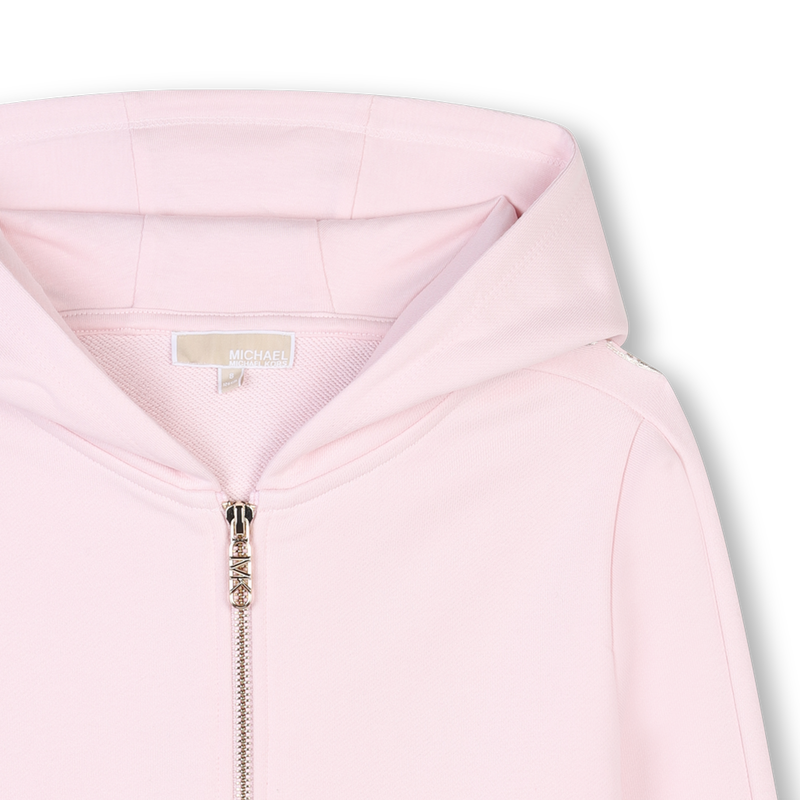 Cardigan molletonn&eacute; &agrave; capuche MICHAEL KORS 
                        FILLE