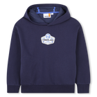 Sweat-shirt &agrave; capuche en molleton, INDIGO BLUE, hi-res
