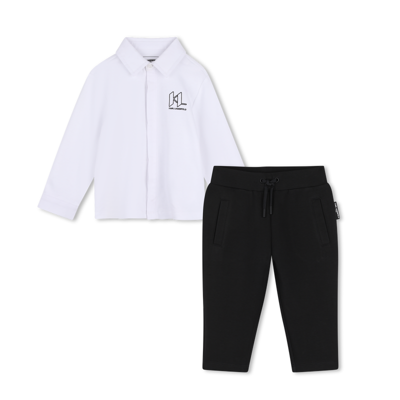 Overhemd en broek set KARL LAGERFELD KIDS 
                        JONGEN