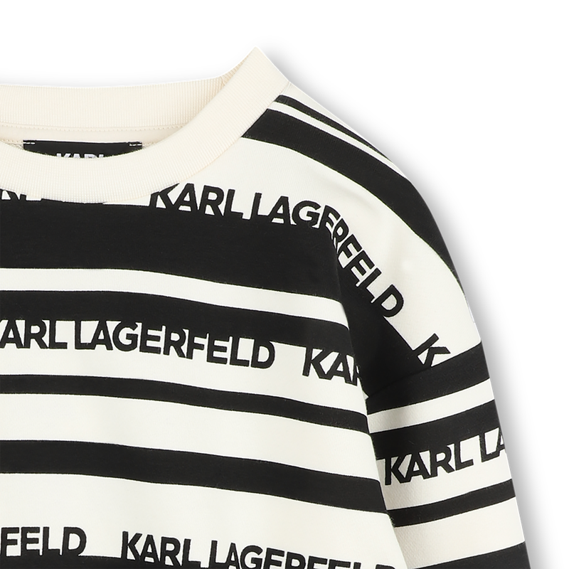 Sweat-shirt ray&eacute; KARL LAGERFELD KIDS 
                        GARCON