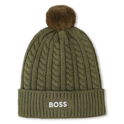 Bonnet tricot torsad&eacute; BOSS GARCON