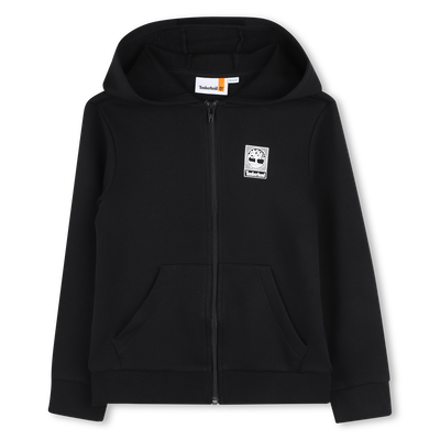 Cardigan &agrave; capuche en molleton TIMBERLAND GARCON