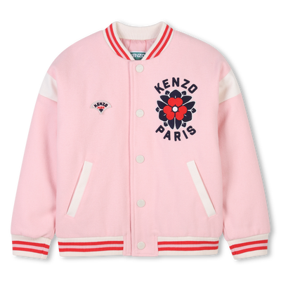 Geborduurde wollen jas KENZO KIDS GIRL