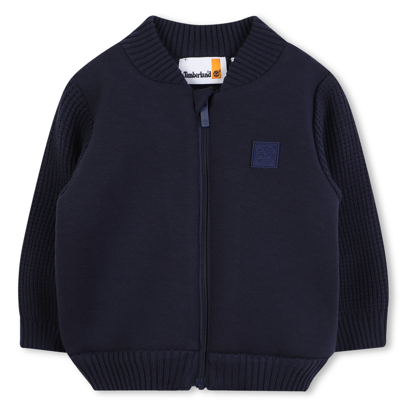 Vest met rits en contrasterende mouwen TIMBERLAND 
                        BOY