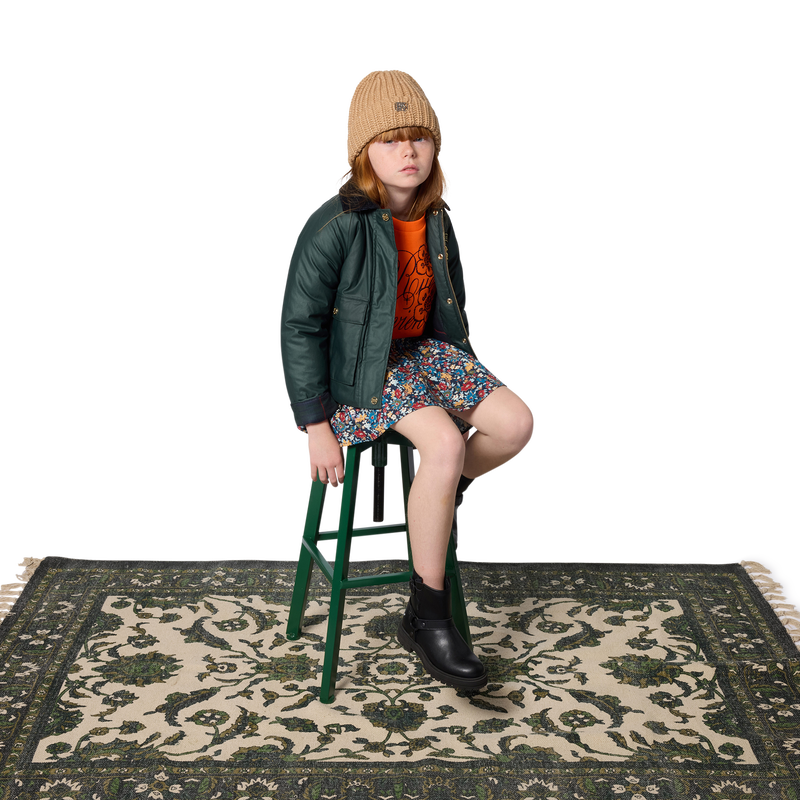 Bottes motard en cuir de vachette DKNY 
                        FILLE