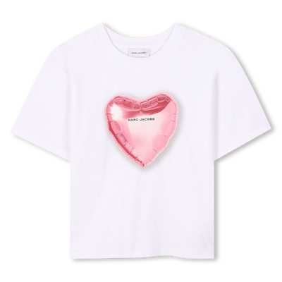 Feestelijk T-shirt van katoen MARC JACOBS GIRL
