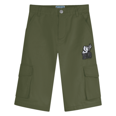 BERMUDA AVEC POCHES PLAQU&Eacute;ES KENZO KIDS GARCON