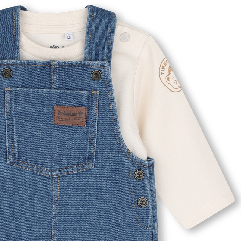 Ensemble salopette et tee-shirt TIMBERLAND 
                        GARCON