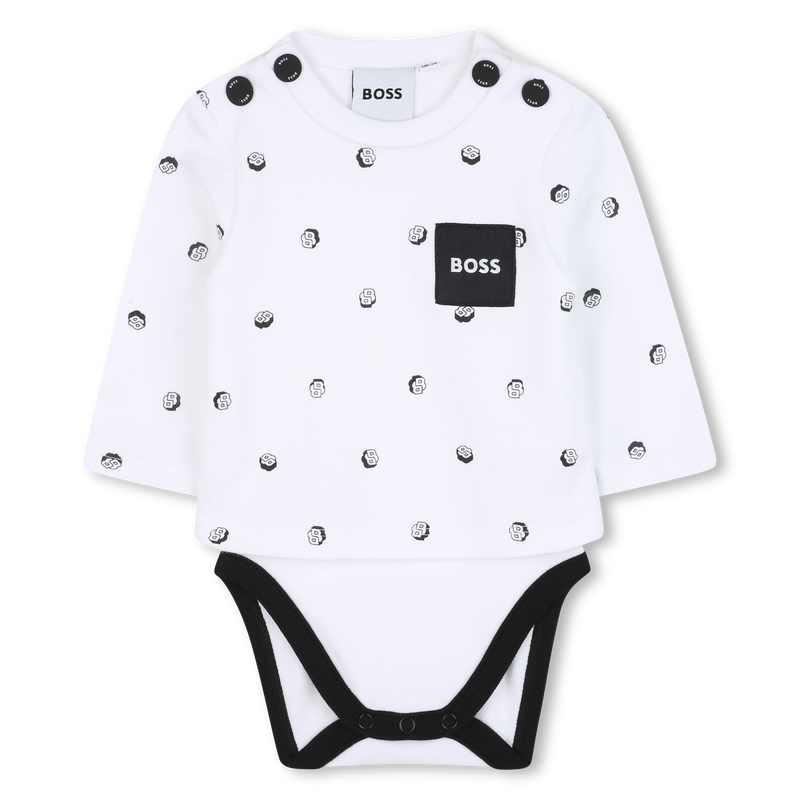 Ensemble body, bavoir et bonnet BOSS 
                        GARCON