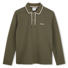 Polo manches longues, OLIVE NIGHT, hi-res