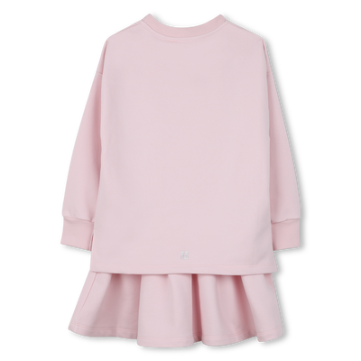 Jurk met geplooide broekjes en splitten GIVENCHY GIRL