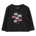 T-shirt &agrave; manches longues KARL LAGERFELD KIDS 
                    FILLE