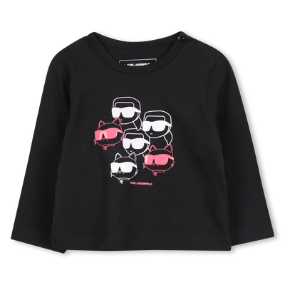 T-shirt met lange mouwen KARL LAGERFELD KIDS GIRL