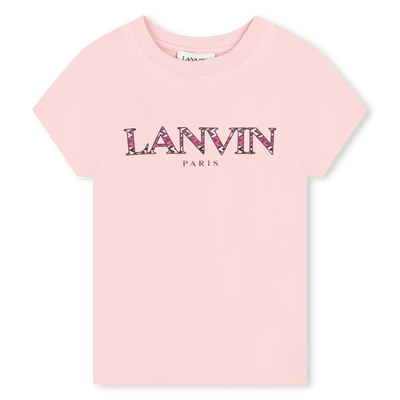 T-shirt avec illustration sigle LANVIN FILLE
