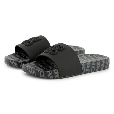 Lichte slippers met badges HUGO BOY