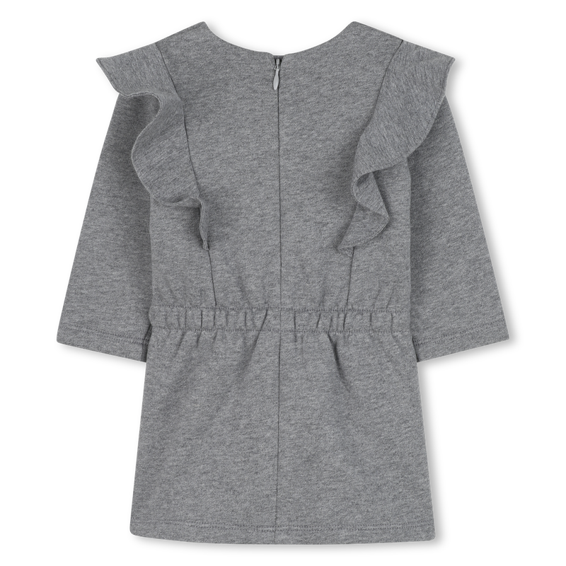 Jurk van geborsteld katoen fleece CHLOE 
                        GIRL