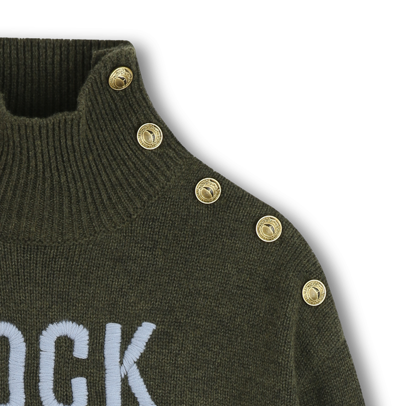 Pull col montant boutonn&eacute; ZADIG & VOLTAIRE 
                        FILLE