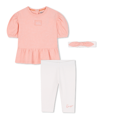 Jurk + legging + hoofdband set KENZO KIDS GIRL