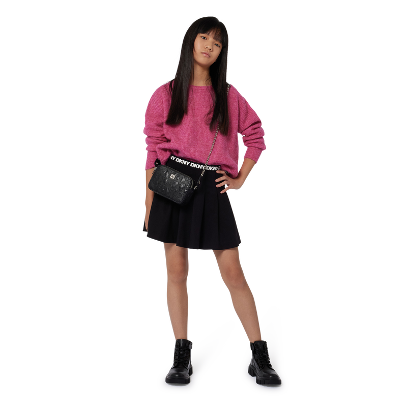 Jupe pliss&eacute;e taille &eacute;lastiqu&eacute;e DKNY 
                        FILLE