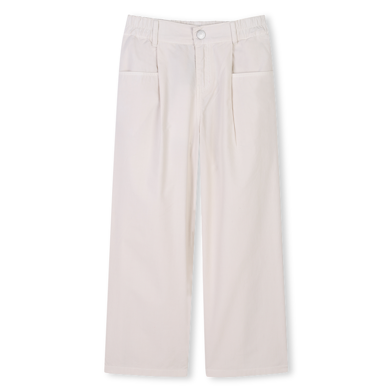 Pantalon &eacute;vas&eacute; en popeline KENZO KIDS 
                        FILLE