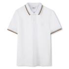 Poloshirt met korte mouwen, WIT, hi-res